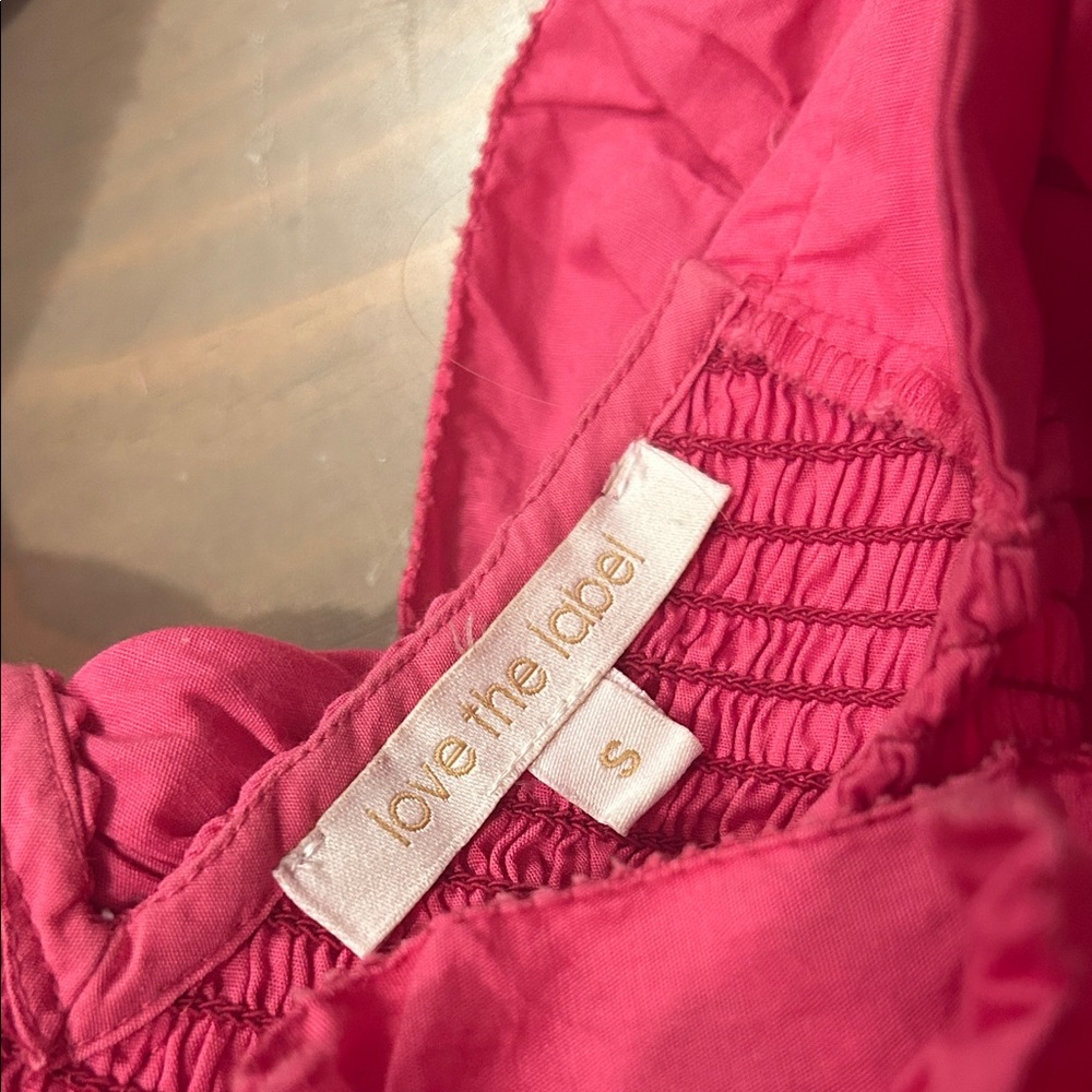 Pink Ruffled Mini Dress - Picture 2 of 2